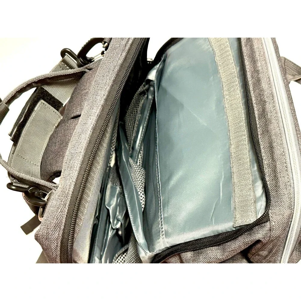 Baby Diaper Bag Backpack Changing Station Waterproof Lots of Compartments Grey